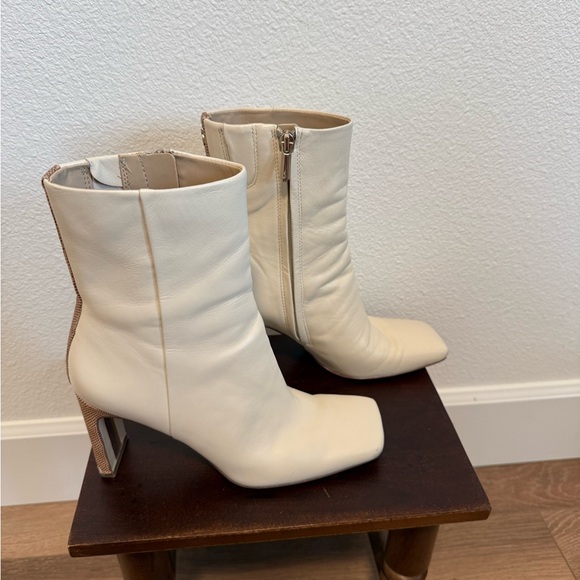 Sam Edelman Ivory Ankle Booties - Picture 2 of 5